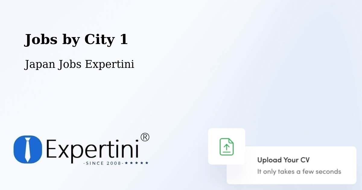 City Jobs in Japan - Expertini