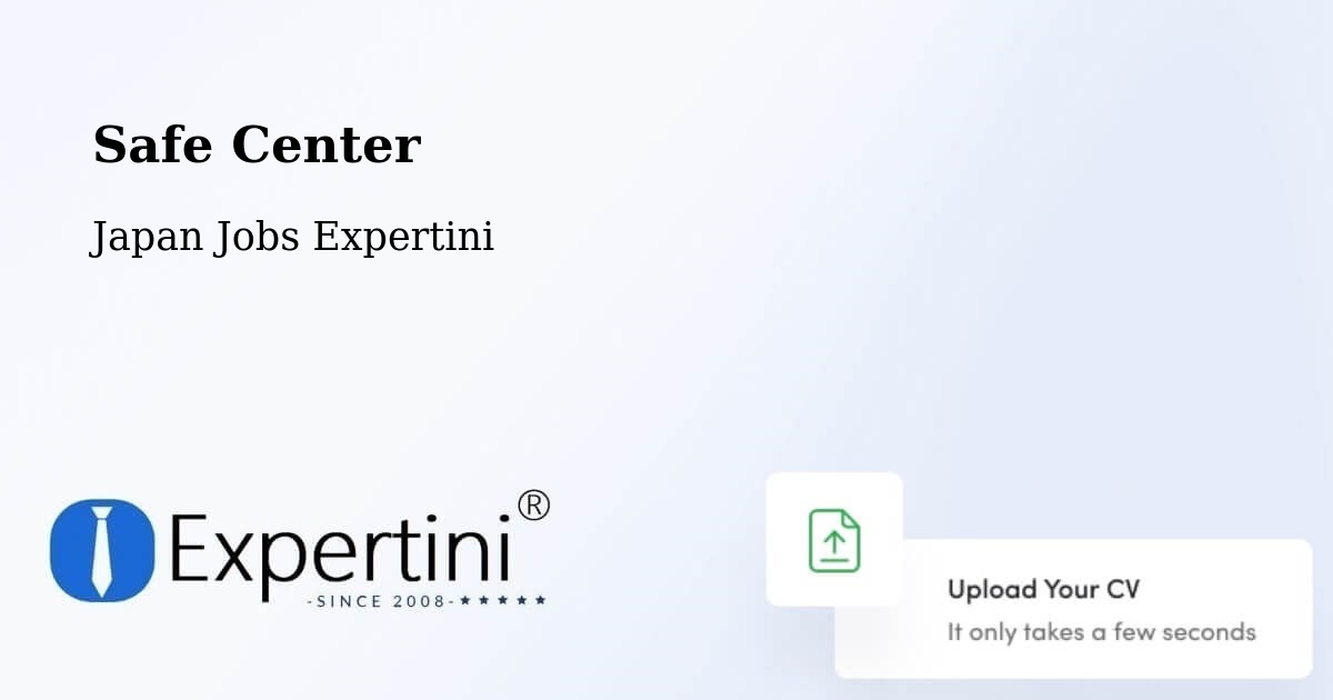 Safety Center – Matsudo Shi - Japan Jobs Expertini